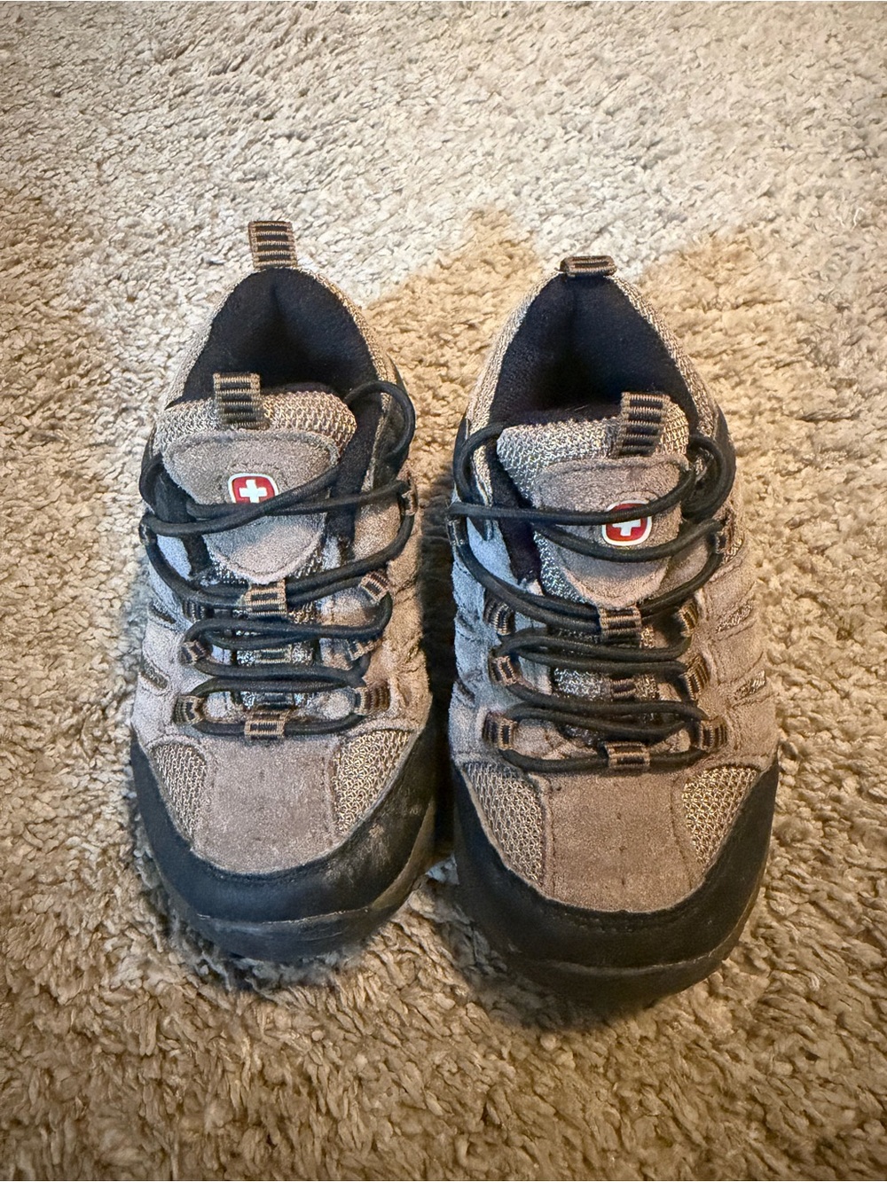 SwissGear Kids Brown and Black Trail Sneakers